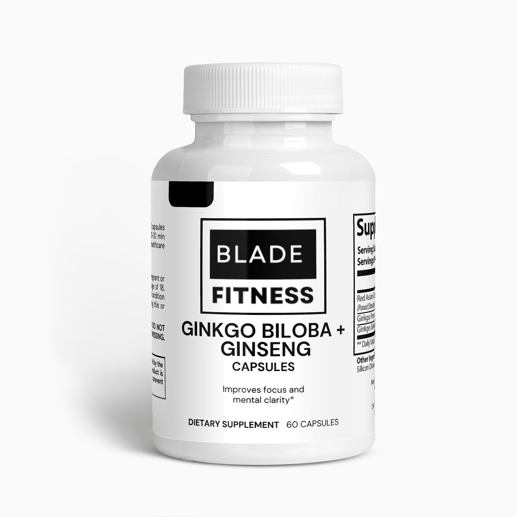 Ginkgo Biloba and Ginseng Capsules