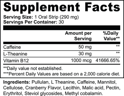 Energy Oral Strips