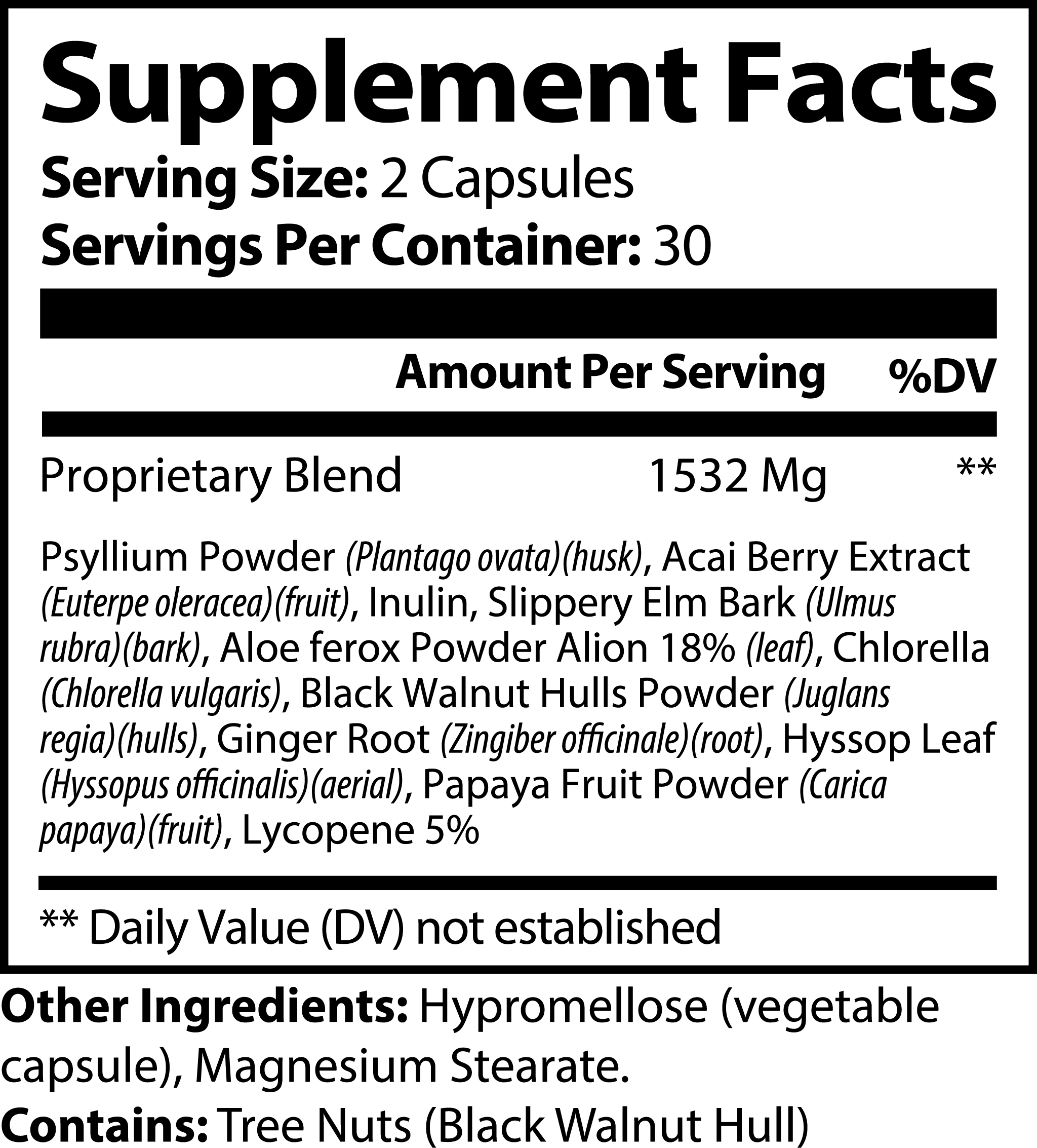 Max Detox (Acai detox) Capsules